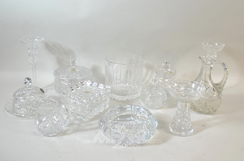 Posten Glas u. Kristall: Schalen, Vasen,