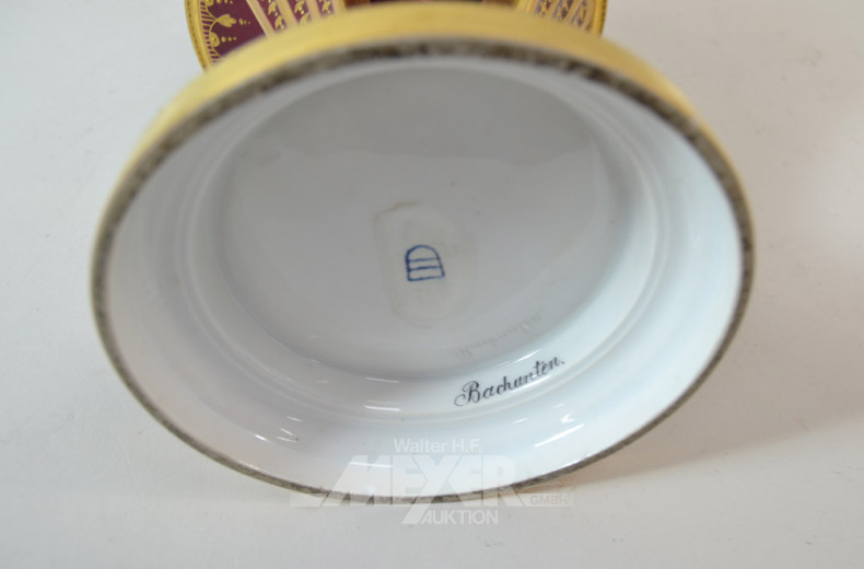 Porz.-Vase, WIEN ''bacchantische Szene''