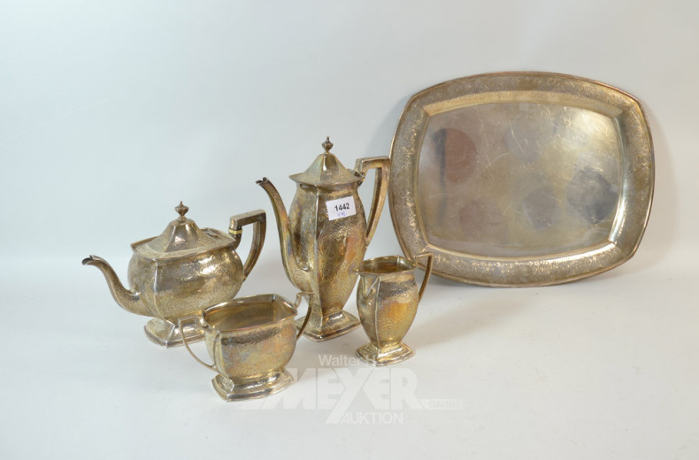 Kaffee-Tee-Service, 5-tlg.