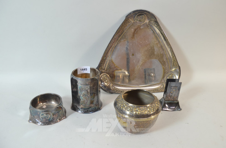 Rauch-Set, WMF, im Jugendstil,