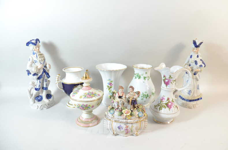 Posten versch. Porz.-Dekorationen: