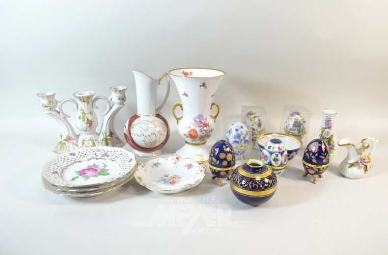 Posten versch. Porz.-Dekorationen: