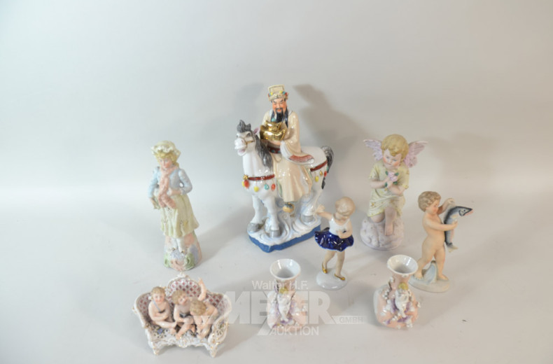 Posten versch. Porz.-Dekorationen und