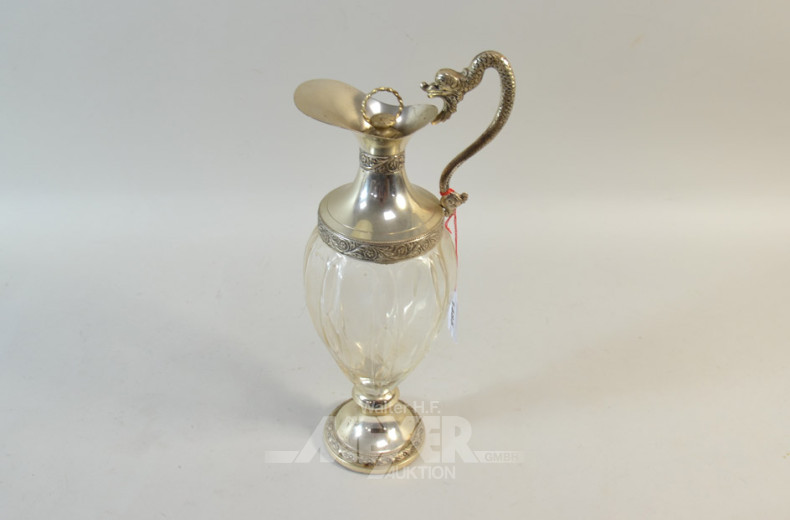 Weinkanne mit Plated-Montierung