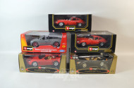 9 Modellautos ''BURAGO'', Maßstab 1:18