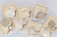 17 Gedenkmünzen á 5,-- DM