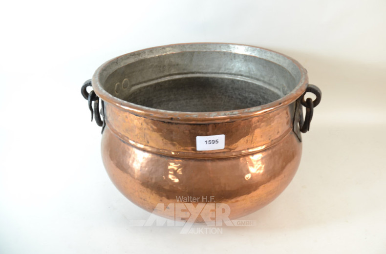 Kaminholz-Kupferkübel