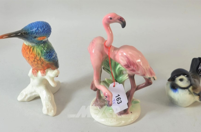 3 Porzellan Vogelfiguren  ''GOEBEL''