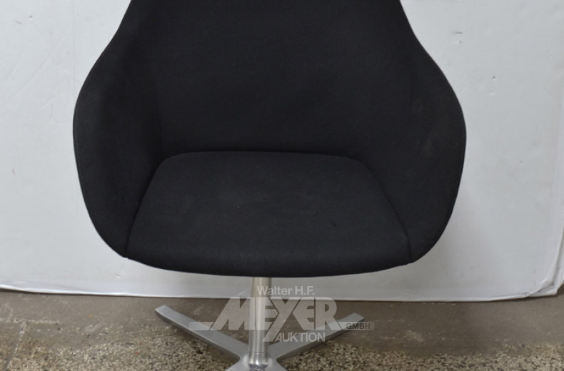 6 Kunststoffschalen-Drehsessel,