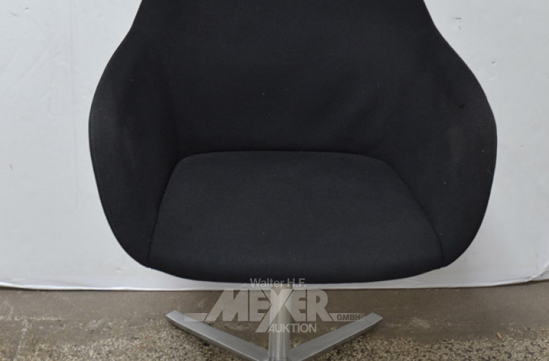 6 Kunststoffschalen-Drehsessel,