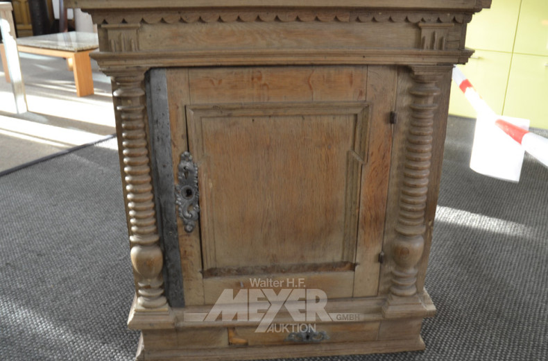 2 versch. Aufsätze, Eiche, vermutl. 19 Jh.