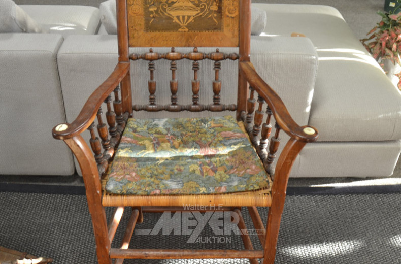 Altländer-Hochzeitsstuhl, datiert 1828,