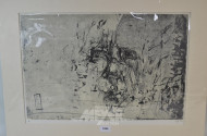 Lithographie, ''Selbstbildnis''
