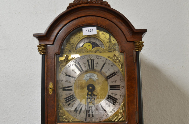 Standuhr ''Warmink'', Mahagoni