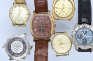 8 Armbanduhren, tlw. ohne Armband