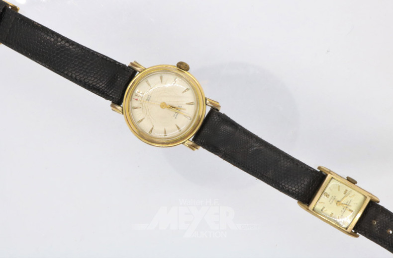 8 Armbanduhren, tlw. ohne Armband