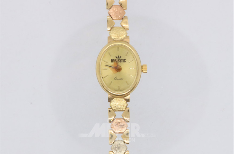 Damenarmbanduhr, 585er GG, ca. 17 g.