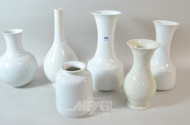6 Porzellan Vasen ''KPM / Rosenthal /