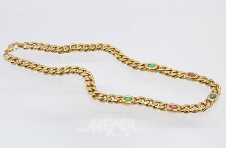 Panzerkette, 925er Sterling Silber,