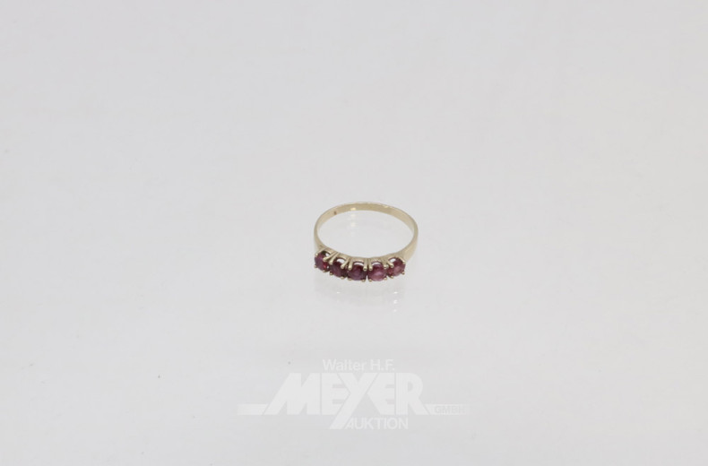 Damenring, 585er WG, ca. 2 g.,