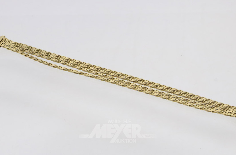 Armband, 585er GG, ca. 27 g.,