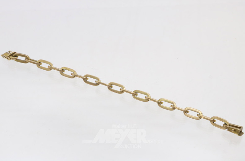Gliederarmband, 333er GG, ca. 22 g.