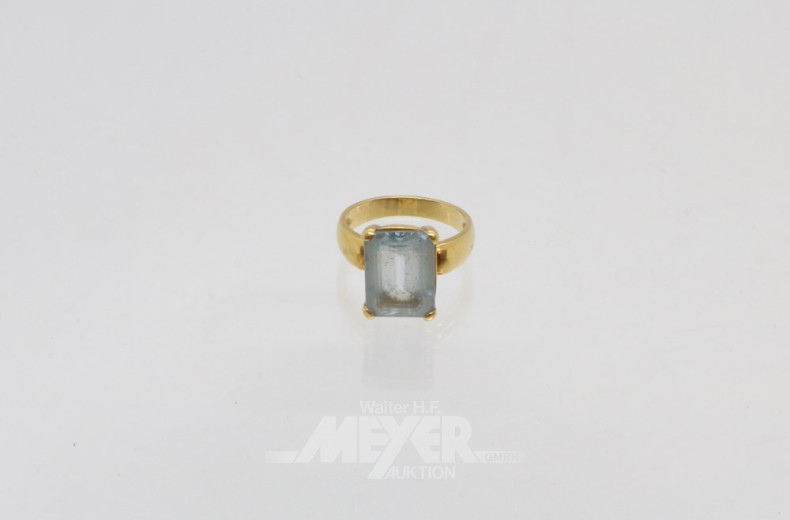 Damenring, 750er GG, ca. 7 g., besetzt