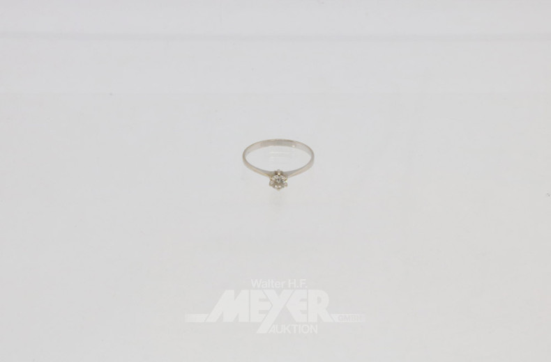 Damenring, 585er WG, ca. 1,5 g.,