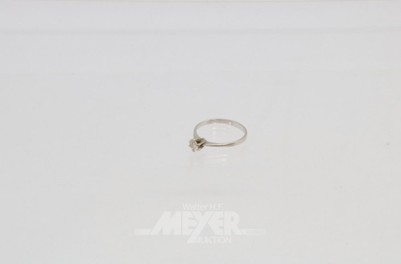 Damenring, 585er WG, ca. 1,5 g.,
