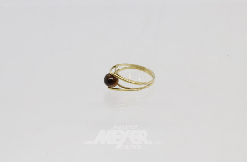 Damenring, 585er GG, ca. 2g.,