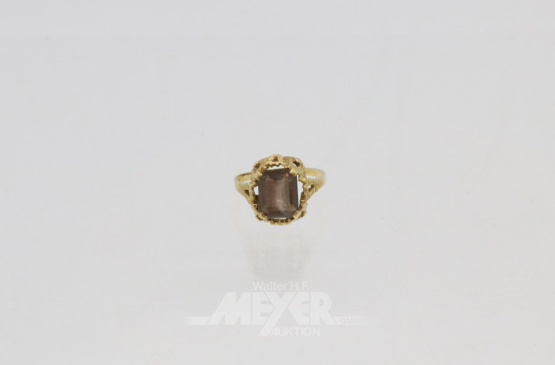 Damenring, 585er GG, ca. 3 g.,