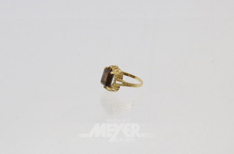 Damenring, 585er GG, ca. 3 g.,