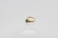 Damenring, 585er GG, ca. 8 g.,