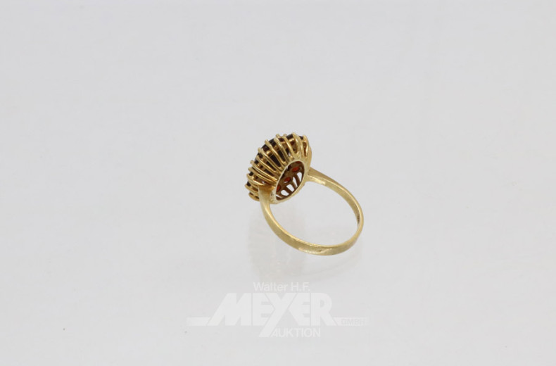 Damenring, 333er GG, ca. 4 g.,