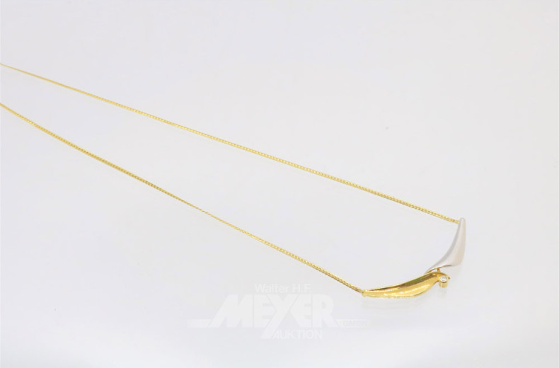 Collier, 585er GG, ca. 5 g.,