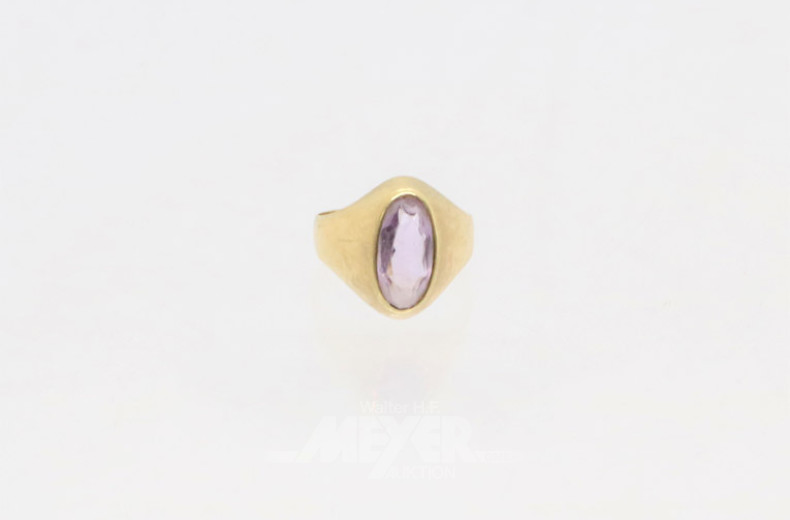 Damenring, 585er GG, ca. 3 g.,