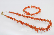 Korallenkette mit Armband