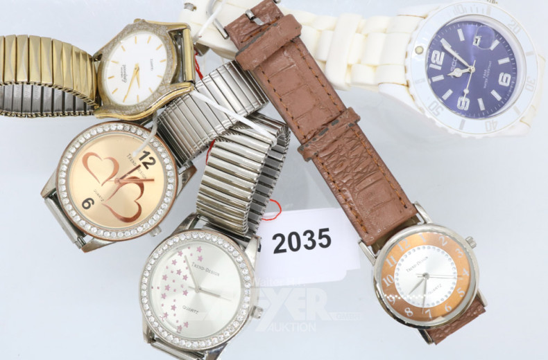 5 Damen-und Herren-Armbanduhren