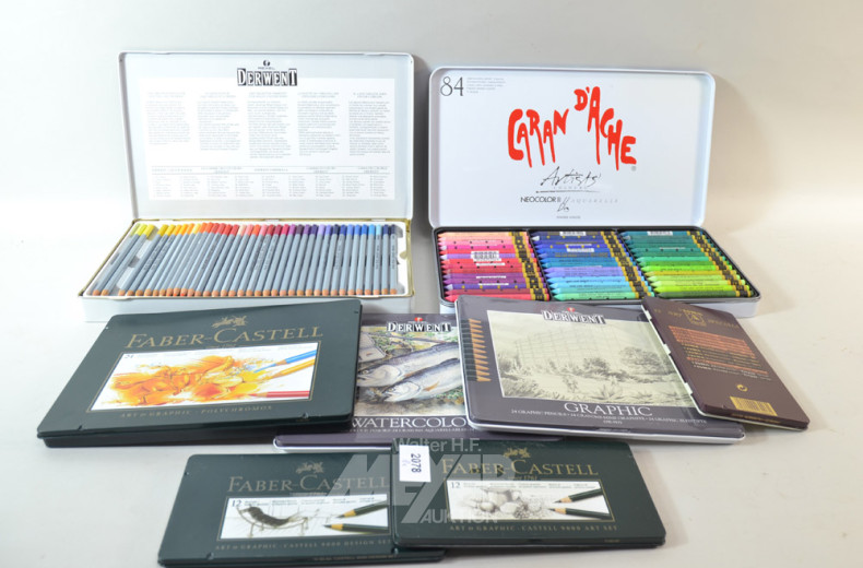 Posten Künstlerfarbstifte u. Kreiden
