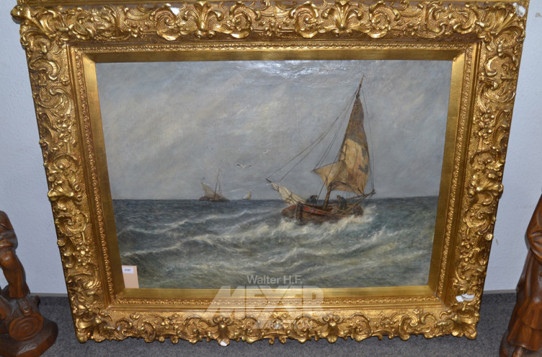Gemälde ''Fischerboote auf hoher See''
