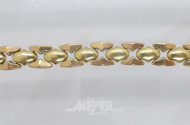 Armband, 585er GG, ca. 17 g.