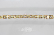 Armband, 585er GG, ca. 17 g.