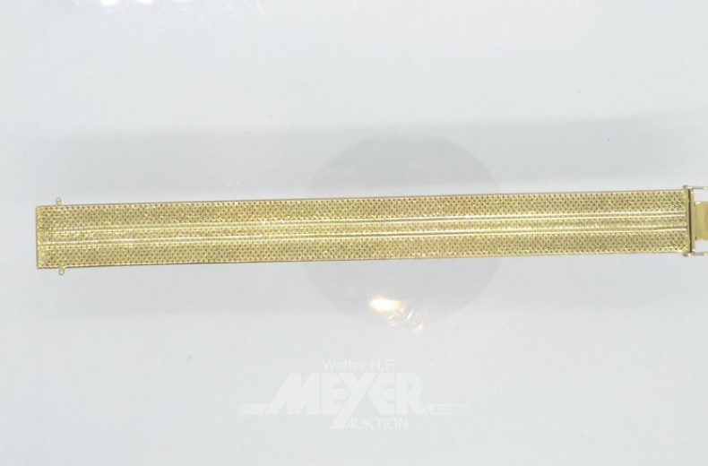 Armband, 333er GG, Breite: ca. 18 mm