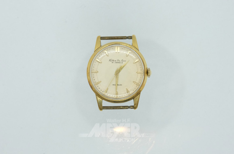 Herrenarmbanduhr, 750er GG, ca. 25 g.,