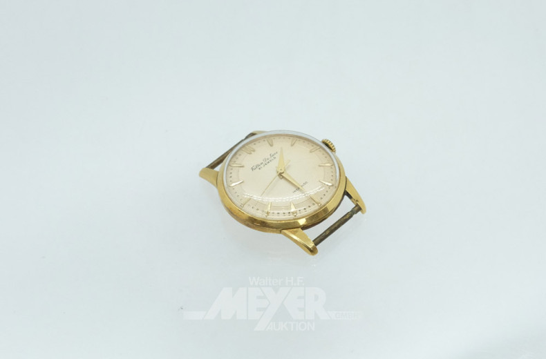 Herrenarmbanduhr, 750er GG, ca. 25 g.,