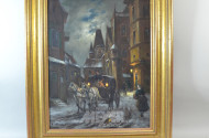 Gemälde ''Kutsche bei Nacht''