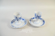 2 Porz.-Eierbecher ''MEISSEN'',