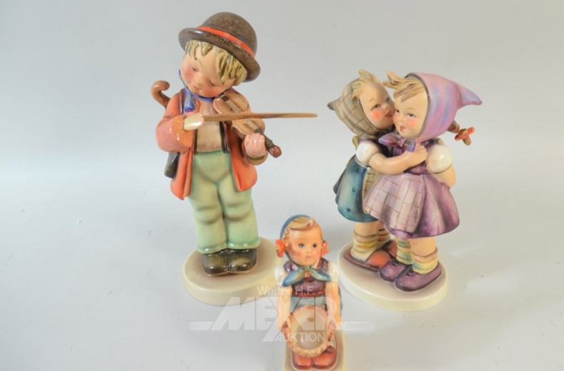 3 Porzellan-Figuren ''HUMMEL''