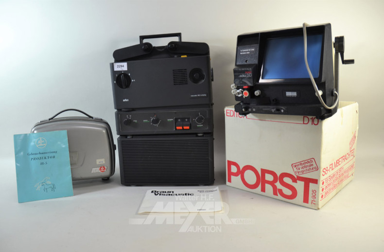 3 Filmprojektor, BRAUN visacustic 100
