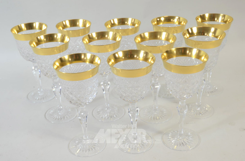 12 Kristall Weingläser